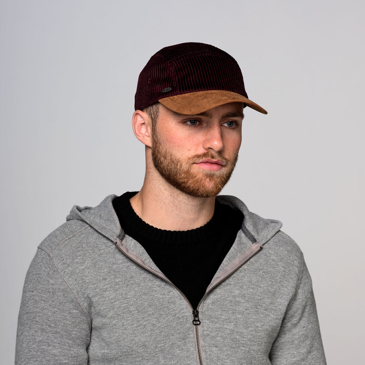 COLTON - CASQUETTE EN VELOURS CÔTELÉ FAUX DAIM