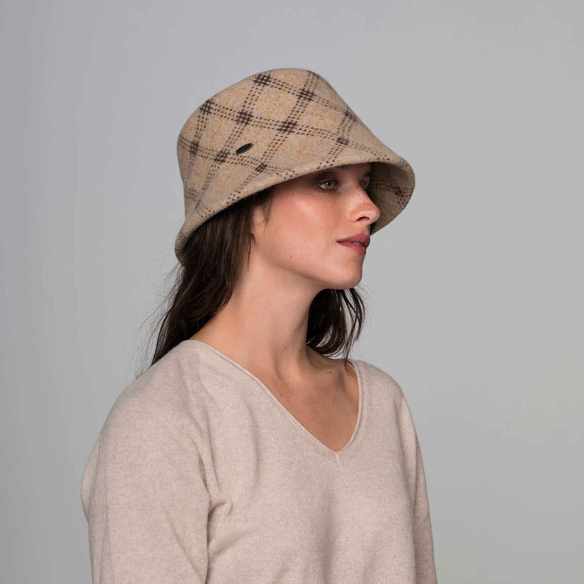 CAMIYAH - CLOCHE À CARREAUX JACQUARD