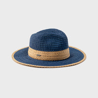 FLORENT - CRUSHABLE FEDORA W STRAW DETAIL