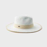 FLORENT - CRUSHABLE FEDORA W STRAW DETAIL