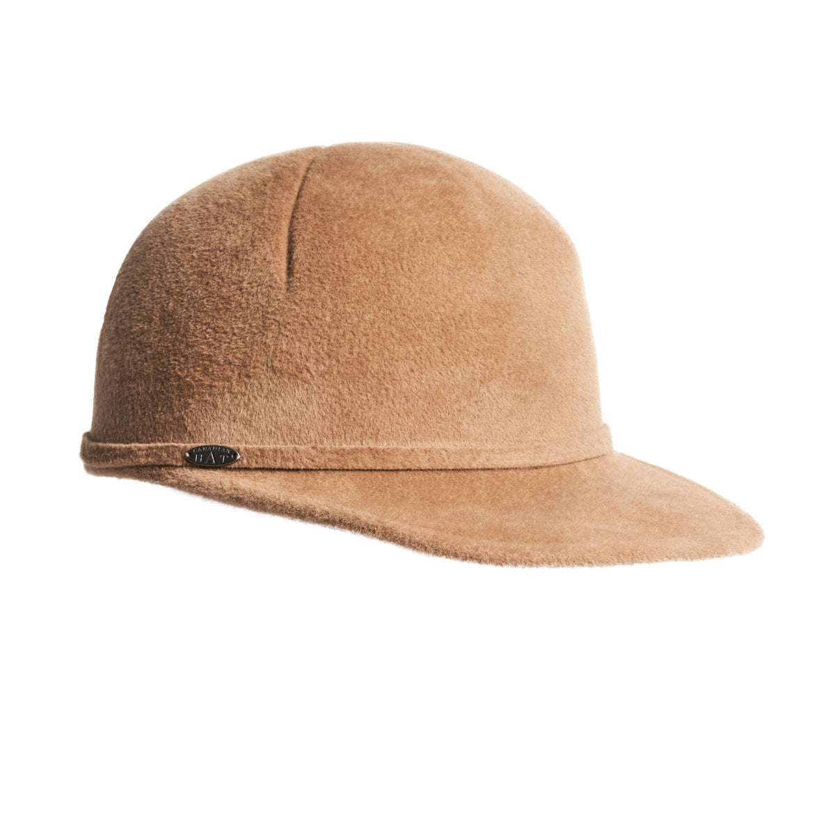 CAIPRI - FUR FELT CAP WITH FLAT VISOR