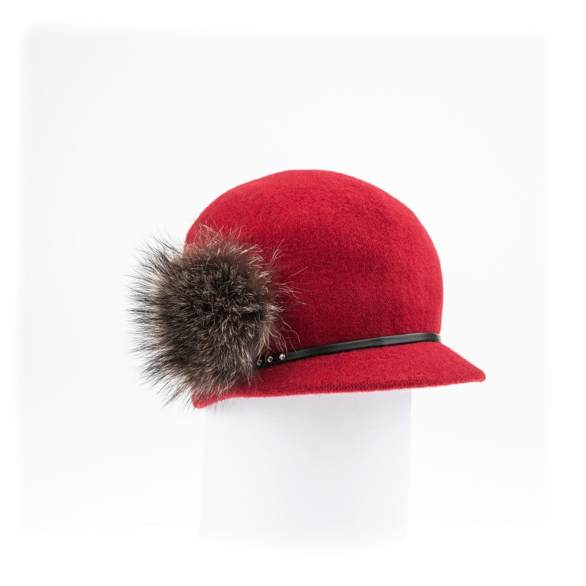 OSANNA - ORMOS CAP WITH SWAROVSKI SIDE POM FUR