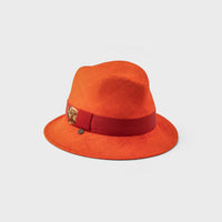 FALGAS - ASYMETRICAL FEDORA WITH FEATHER