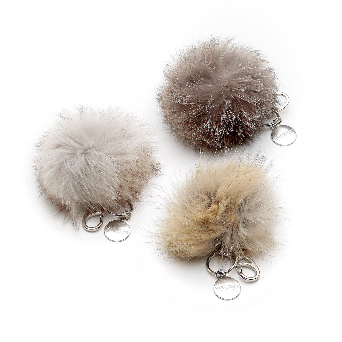 POMPON KEYCHAIN WITH UPCYCLED FUR