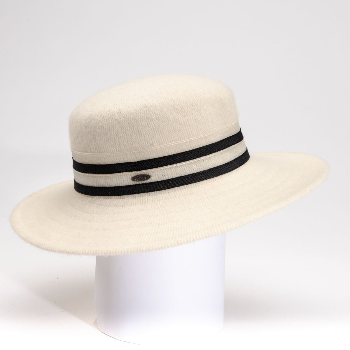 BREEA - Canotier large avec ruban