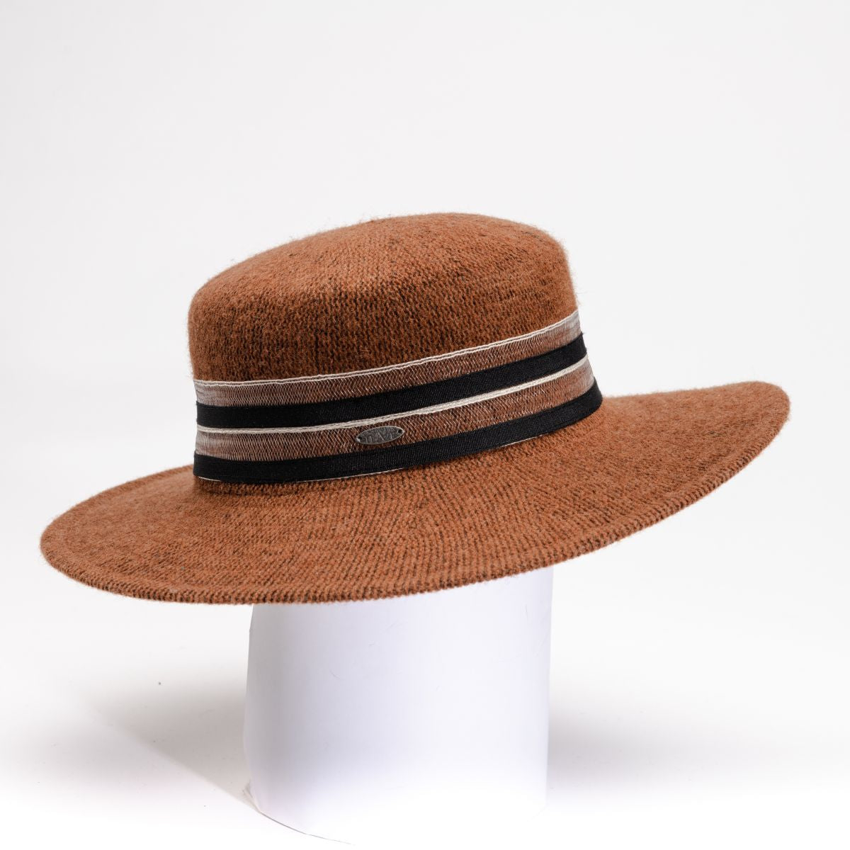 BREEA - Canotier large avec ruban