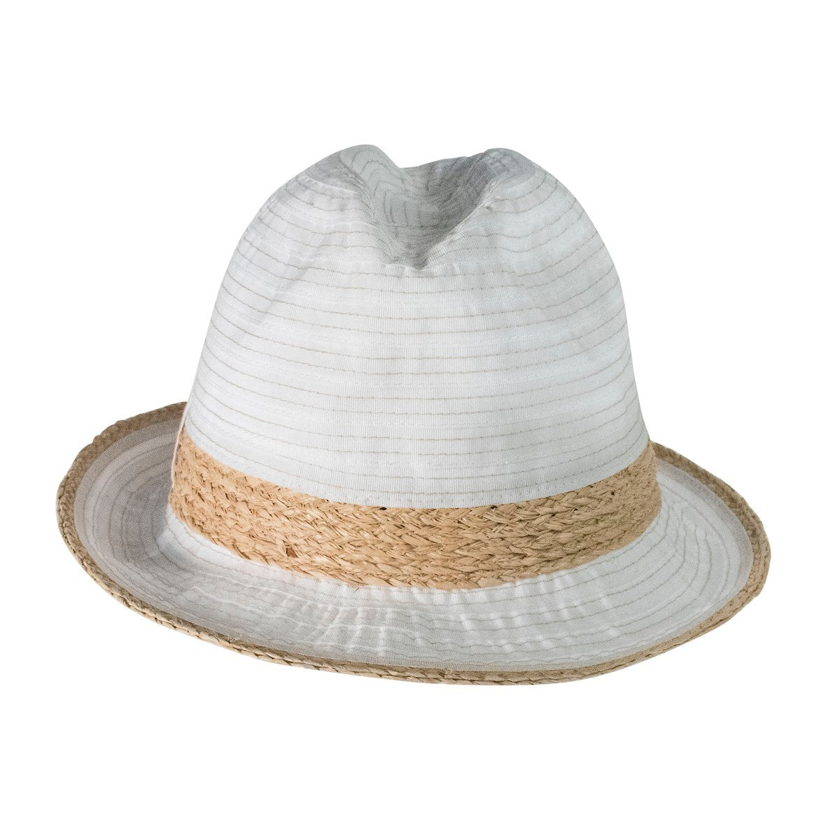 CANADIAN HAT WOMEN AMBAR FEDORA IN FABRIC in 7500 WHITE, O/S